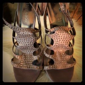 Forever 21 Silk Studded Platform